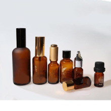 Botella de vidrio ámbar de aceite esencial (NBG01)